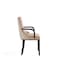 Manhattan Comfort Shubert Faux Leather and Velvet Dining Armchair in Tan DC055AR-TN - alternate 9